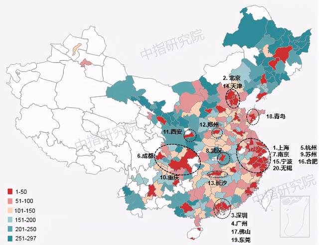2021中国城市开发投资吸引力排行榜发布！南昌排名…