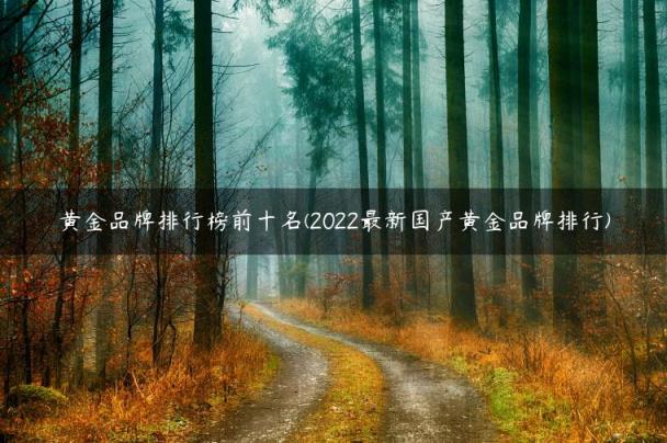 黄金品牌排行榜前十名(2022最新国产黄金品牌排行)